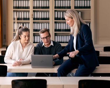 Students are advised on student financing and scholarships