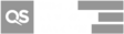 QS World University Rankings logo in white text on a gray background.
