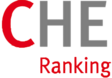 CHE Ranking in roter und grauer Schrift, wobei das "C" rot hervorgehoben ist.