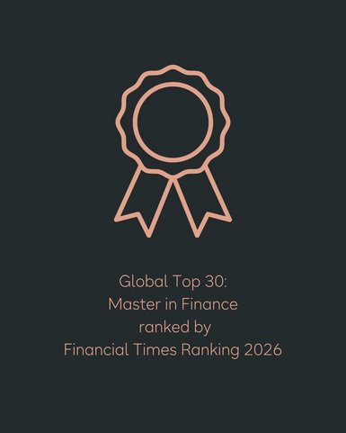 Globale Top 30: Master in Finance, bewertet von Financial Times Ranking 2026.