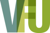 Logo mit den Buchstaben "VFU" in verschiedenen Grüntönen und Blau, stilisiert und modern gestaltet.