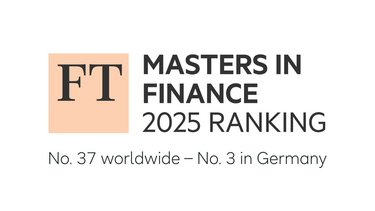 FT Masters in Finance 2025 Ranking: No. 37 worldwide and No. 3 in Germany.